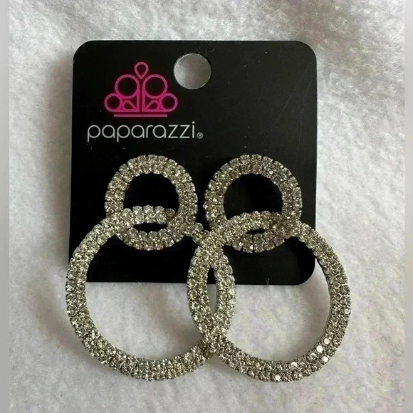 Rhinestone Earrings - Picture 2 of 4